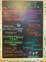 Bear Creek Cafe menu