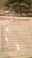 Beirut menu