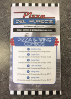 Pizza Del Aureo's menu