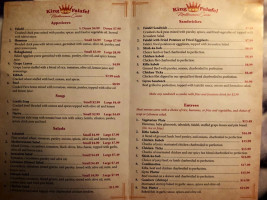 King O Falafel Kissimmee menu