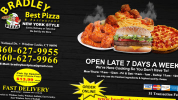 Bradley Best Pizza Grill Windsor Locks food