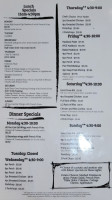 Walkers Grill menu