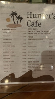 Hunter's Cafe menu