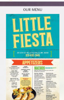 Little Fiesta menu