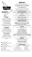 Shady Acres Diner menu