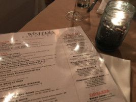 Wisteria menu