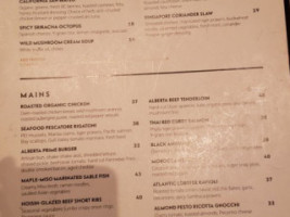 Nineteen XIX menu