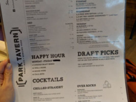 Park Tavern - Chicago menu