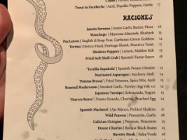 Huertas menu