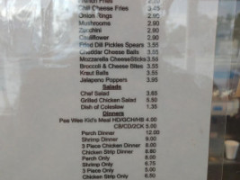 Pee Wee's Darisnak menu