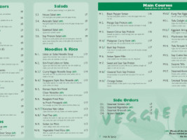 Veggie Fun menu