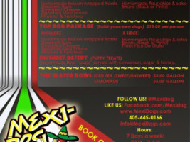 Mexi Dog Food Truck menu