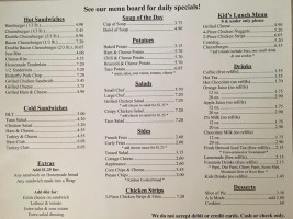 Carolyn Co Cafe Bakery menu