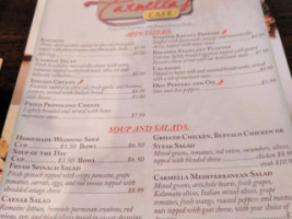 Carmella's Cafe menu