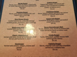 Montana City Grill & Saloon menu