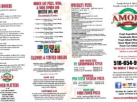 Amore Italy Pizza menu