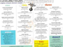 Cleveland Vegan  menu