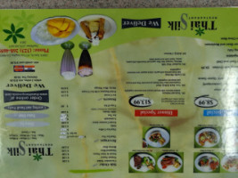 Thai Silk menu