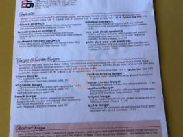 Mamacita's Grill LLC menu