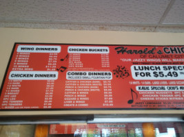 Harold's Chicken Calumet City menu