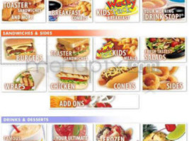 Sonic Drive In menu