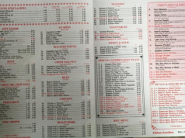 China Garden menu