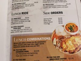 Chaiyo Thai Cuisine menu