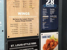 Wings Over Columbus menu