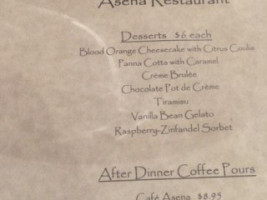 Asena menu