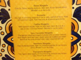 Reyna's Restaurant menu