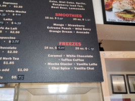 Bubba's Bagels menu