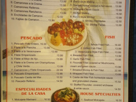 Casita Del Mar menu