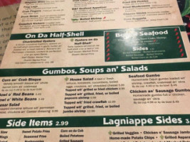 Boudreau & Thibodeau's Cajun Cookin' menu