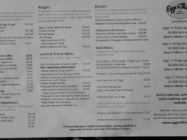 Eggs 'n Things menu