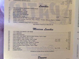 El Patio Restaurant menu