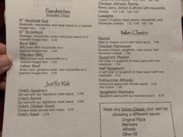 Mama Rosa's Restaurant menu