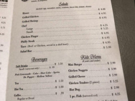 Fitz's Restaurant menu