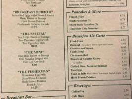 Forks Resort menu