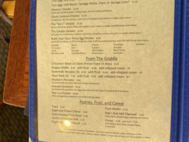 Fathom's Restaurant menu