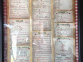 Tony's Pizza menu