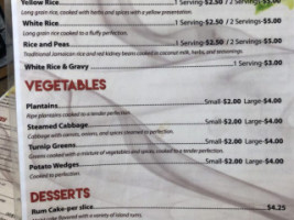 Sweet Jamaica Flava menu