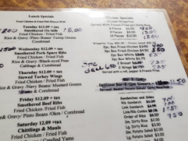 Big John's Grill menu