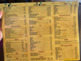 Footprints Cafe menu