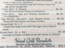 Island Grill menu