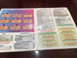 DAISY'S DINER menu