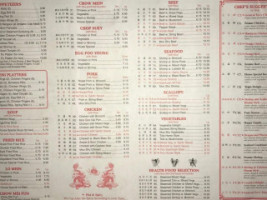 Asia Cafe menu