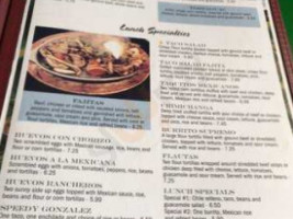 Casa Mexicana Restaurant menu