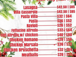 Falsetti Villa Restaurant  menu