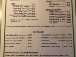 Kelley's Restaurant & Bar menu