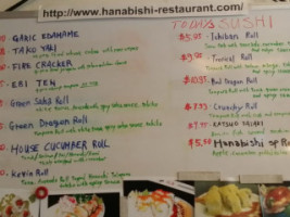 Hanabishi Japanese Cuisine menu